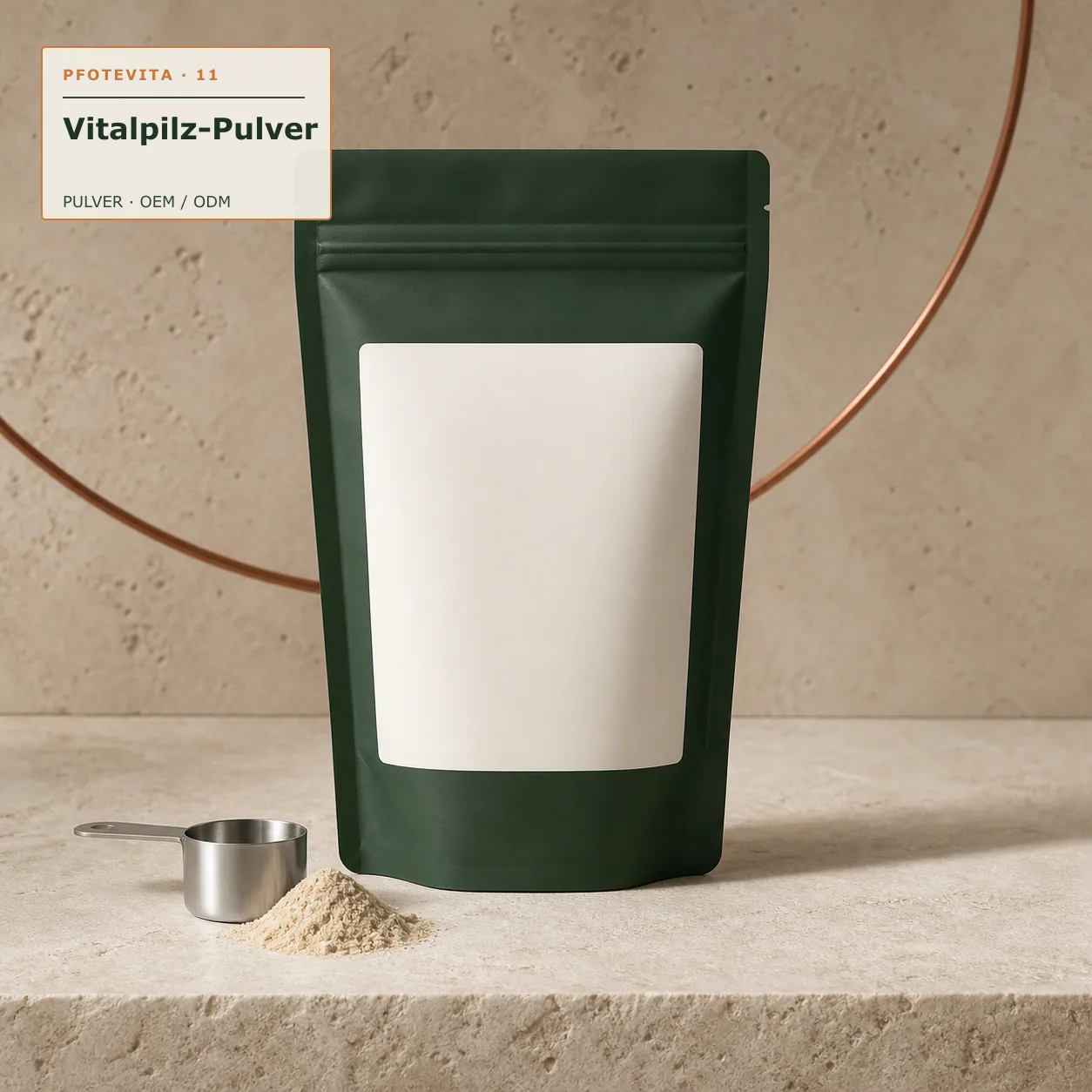 Vitalpilz-Pulver als Private Label